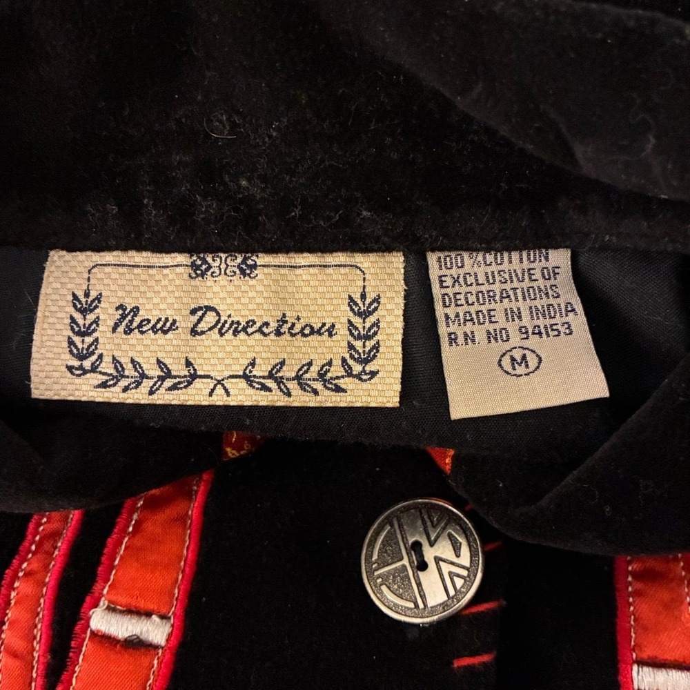 Vintage Christmas Vest Cat Motif  M 1980s New Directions Embellished - Picture 3 of 6